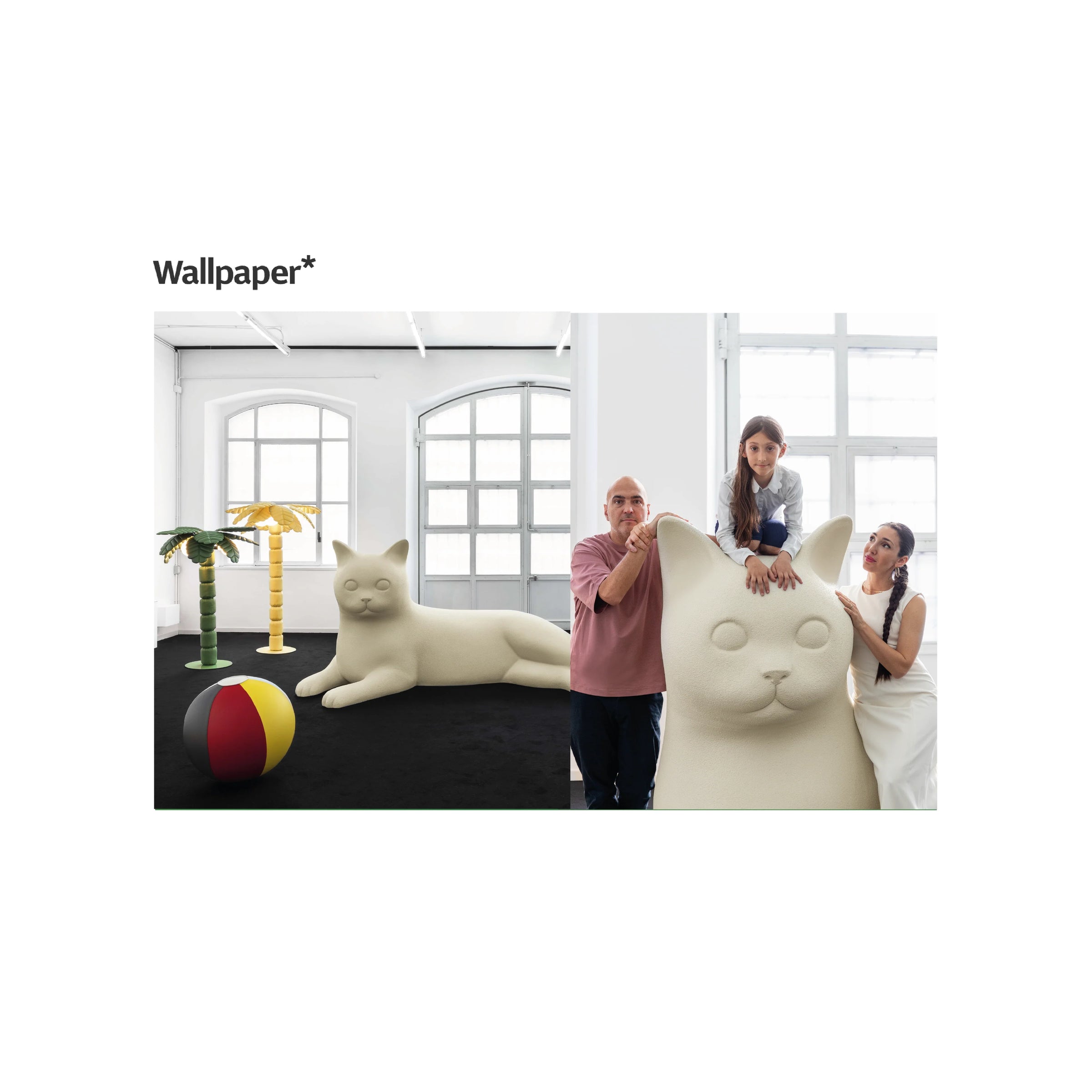 Wallpaper*: Atelier Biagetti's large lunar cats have us feline good