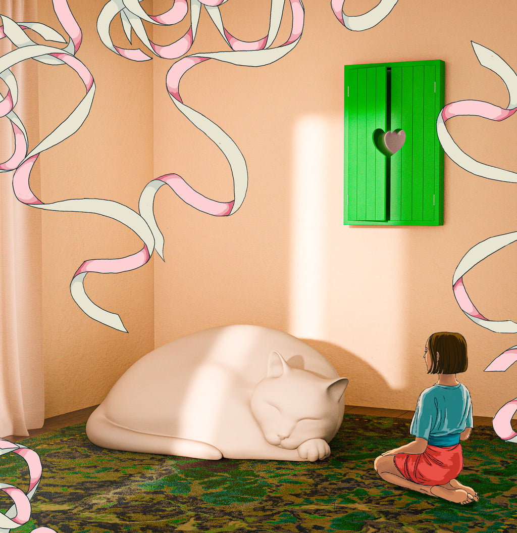 Micia by Pet Therapy™ — giant sculpture and outdoor seating, blending design and function.