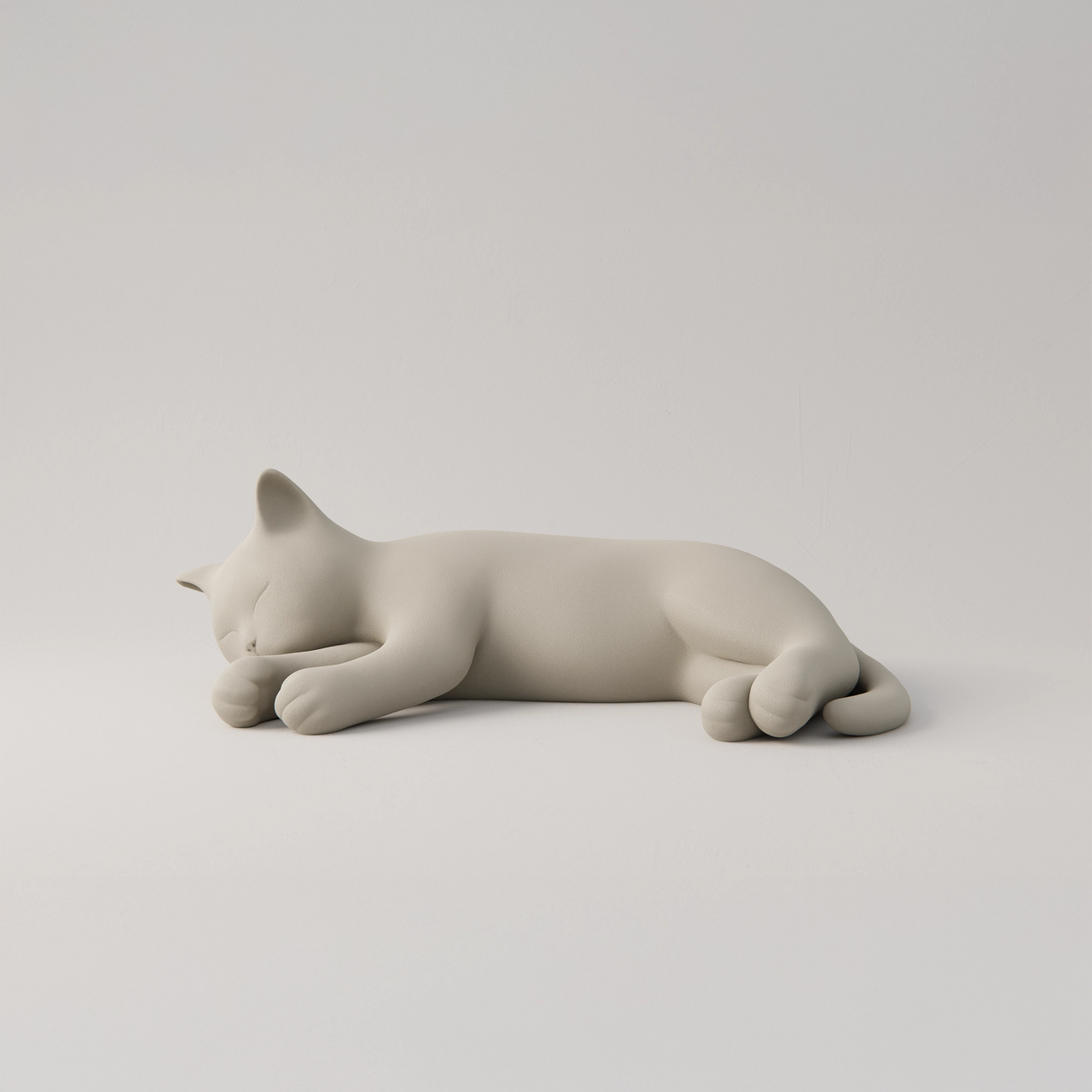 Milu giant outdoor cat sculpture by Pet Therapy™ made from upcycled EPS with solvent-free polyurethane. 