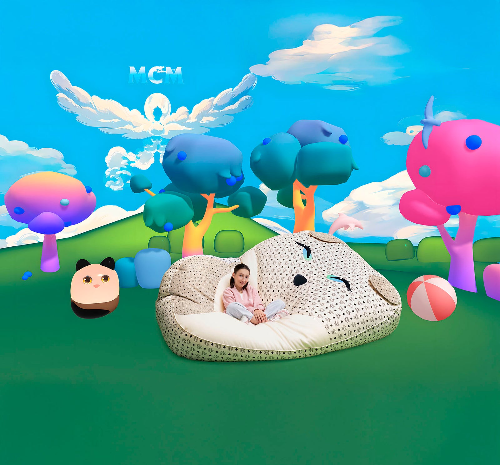 MCM x Pet Therapy collaboration, a space where design meets playful creativity and inventive spirit.