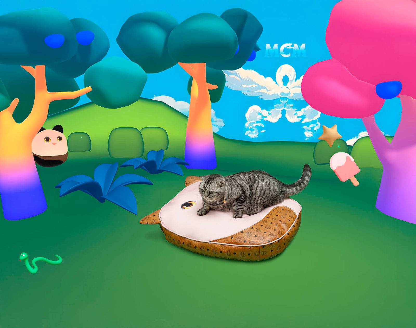 MCM x Pet Therapy collaboration, a space where design meets playful creativity and inventive spirit.