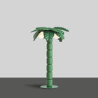 Playa de palmeras verde 